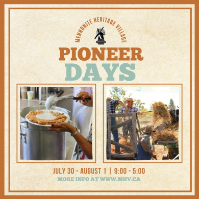 Pioneer Days July 30 - August 1